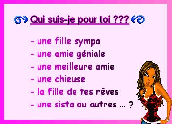 je veux juste savoir
